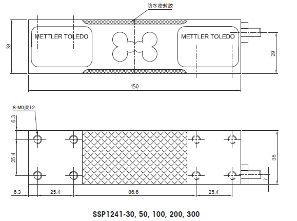 瑞士Mettler Toledo/托利多SSP1241-100kg称重传感器 SSP1241-100kg称重传感器,SSP1241-100kg称重传感器,SSP1241-100kg称重传感器