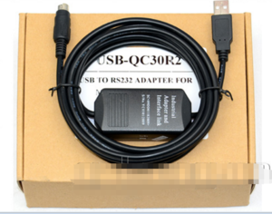 适用三菱Q系列电缆/数据下载线USB-QC30R2/USB转圆头6针连接线 三菱下载线,Q系列数据线,Q系列下载线,USB-QC30R2