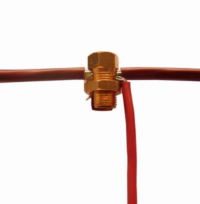 易迪 TJ-4 铜螺栓线夹 电缆接线夹 铜接端子 裸线夹 铜螺栓线夹,分支线夹,全铜分支线夹,电缆分支,铜线夹