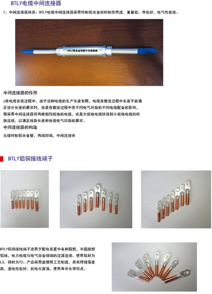 邢臺礦物質(zhì)電纜附件 BTTZ電纜終端頭