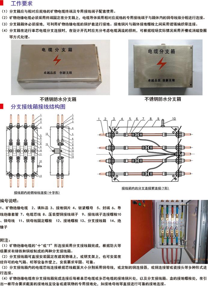 邢臺礦物質(zhì)電纜附件 BTTZ電纜終端頭