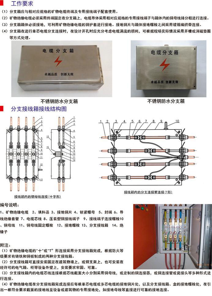 邢台矿物质电缆附件 BTTZ电缆终端头