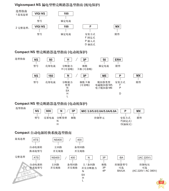 NS33487A/NS800负荷开关 3P + 直接旋转手柄(黑色)施耐德授权代理商 现货供应 NS全系列 塑壳断路器,NS断路器,前置接线断路器,NS全系列,原装现货