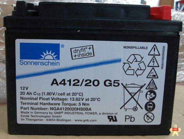 德国阳光蓄电池A412/20G5德国阳光蓄电池12V20AH德国阳光电池12V 阳光电池,阳光蓄电池,德国阳光蓄电池,德国阳光电池