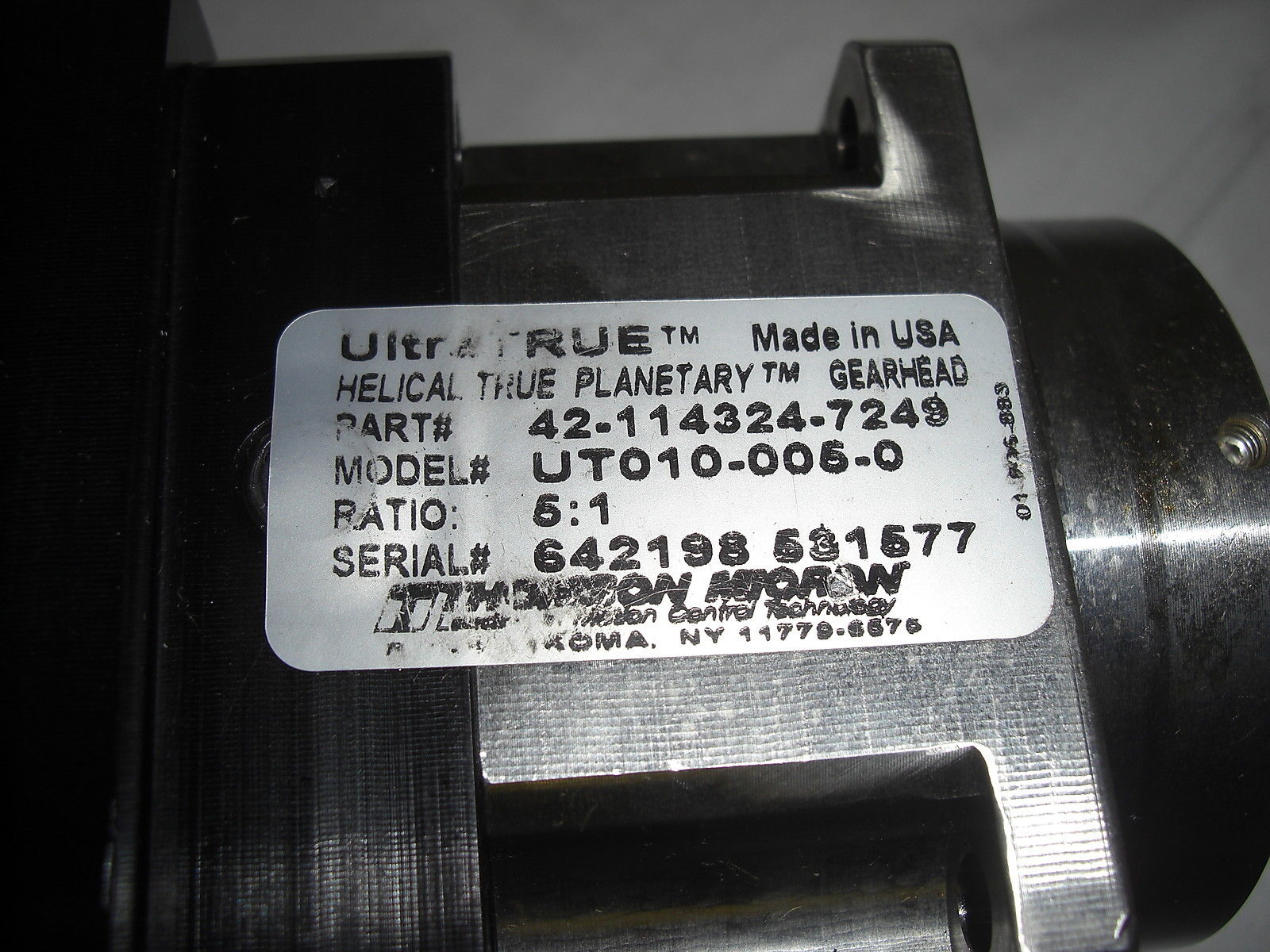 UltraTRUE gearhead P/N 42-114324-7249 UT010-005-0 42-114324,其他品牌,PLC