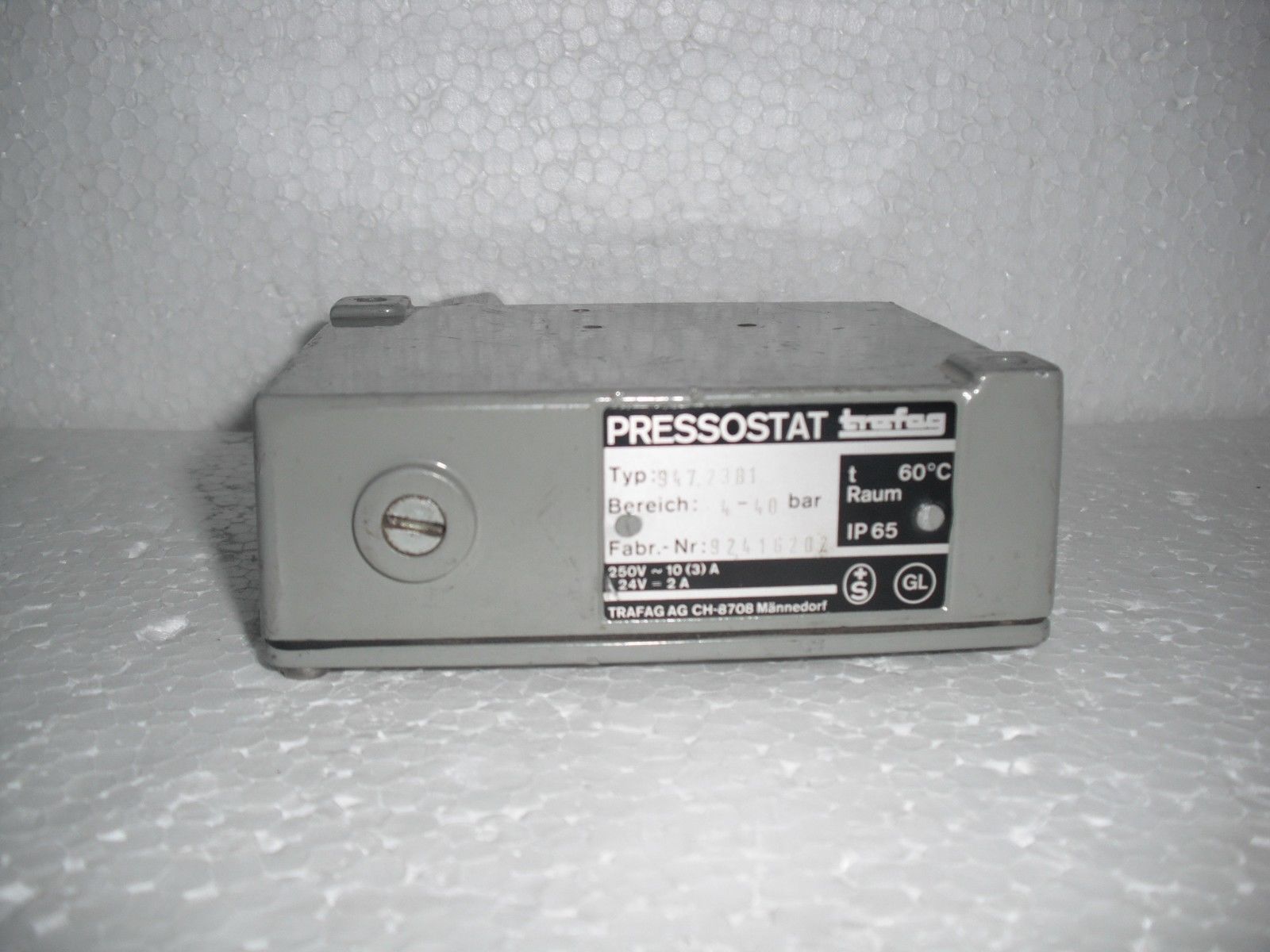 trafag 92416202 pressostat type 947.2381 4-40 bar