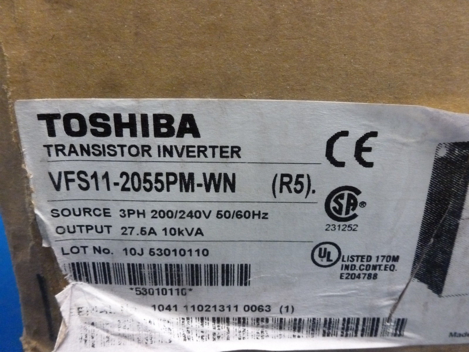NEW TOSHIBA VFS11-2055PM-WN VFS112055PMWN