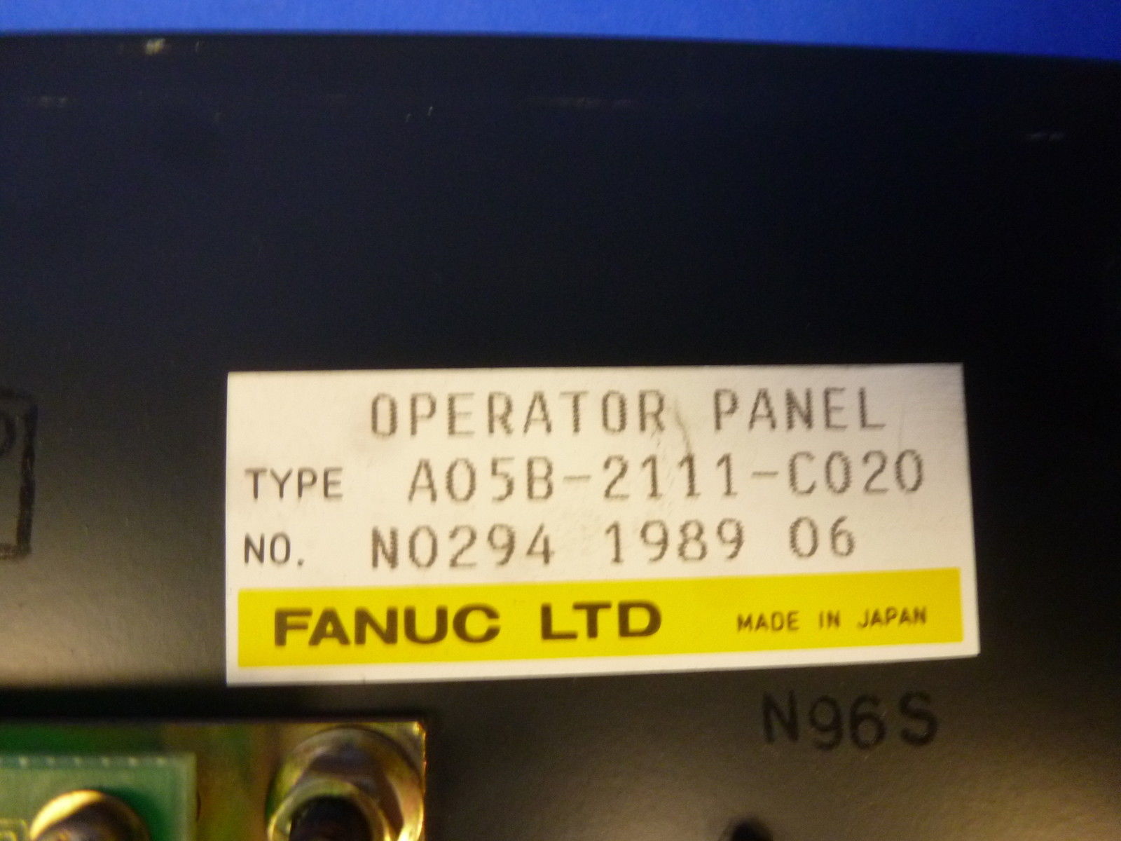 FANUC OPERATOR PANEL A05B-2111-C020 A05B2111C020