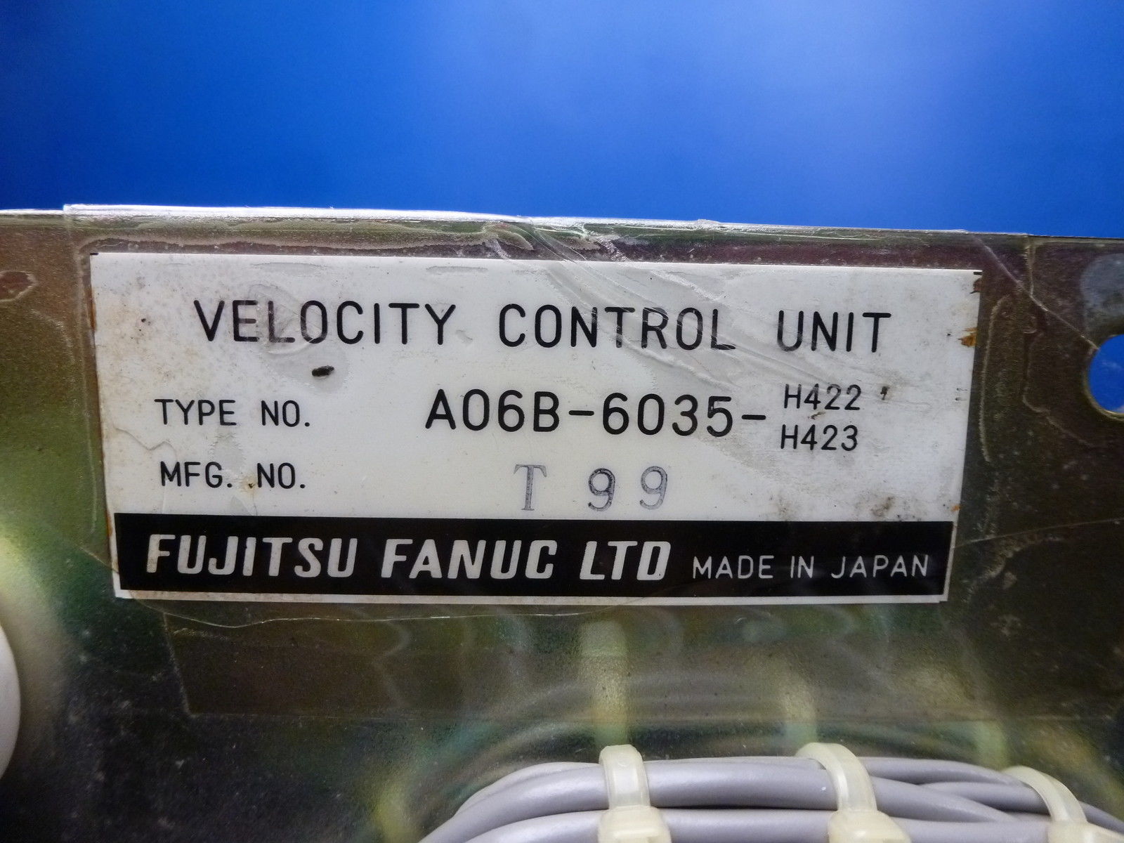 FANUC VELOCITY CONTROL UNIT A06B-6035-H422/H433 A06B6035H422