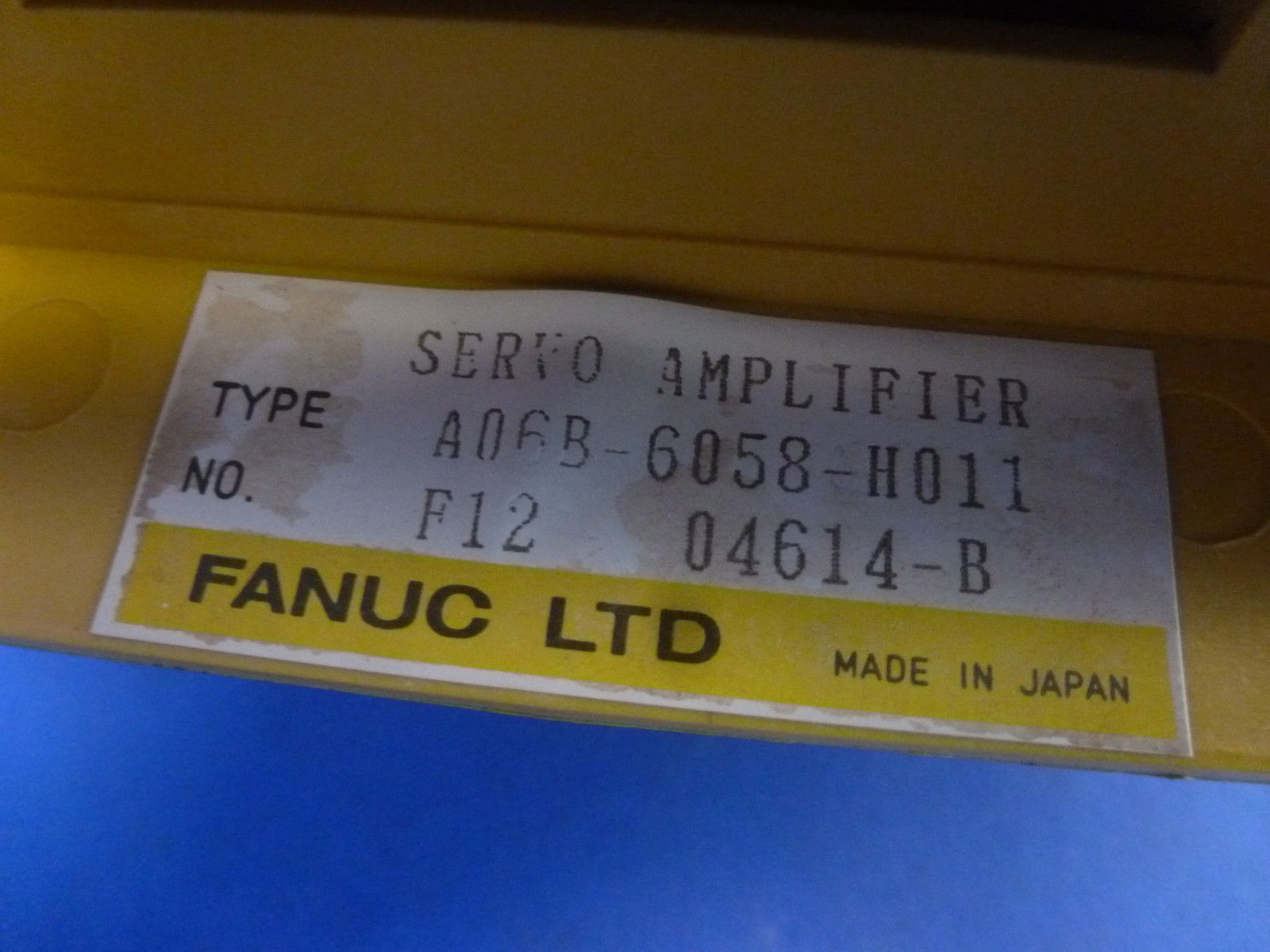FANUC ROBOTIC AC SERVO AMPLIFIER A06B-6058-H011 A06B6058H011