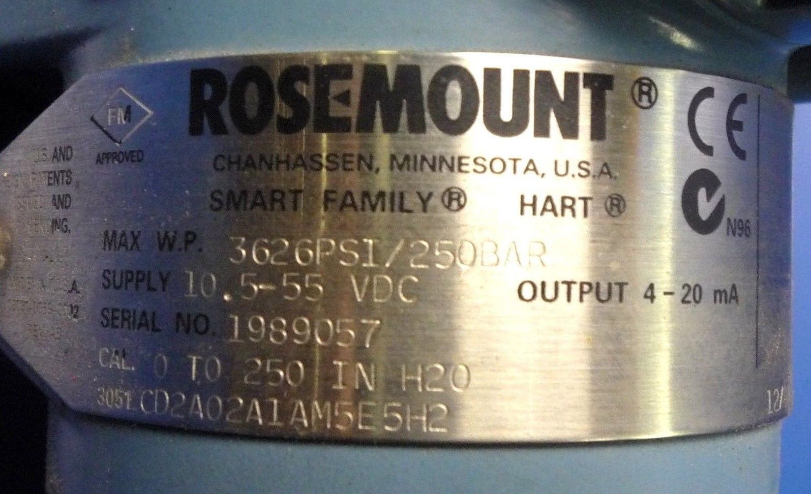 Rosemount Transmitter/Transducer 3051CD2A02A1AM5E5H2