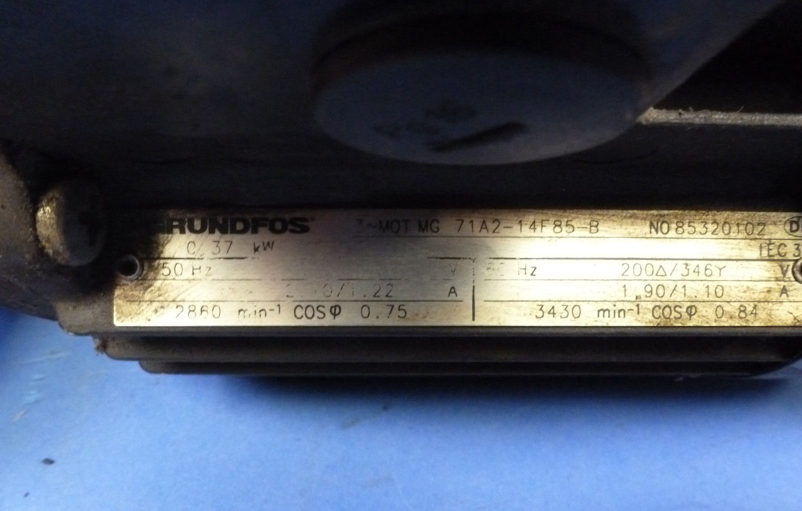 GRUNDFOS IP44CL.F IP44C COOLANT PUMP w/ MOTOR