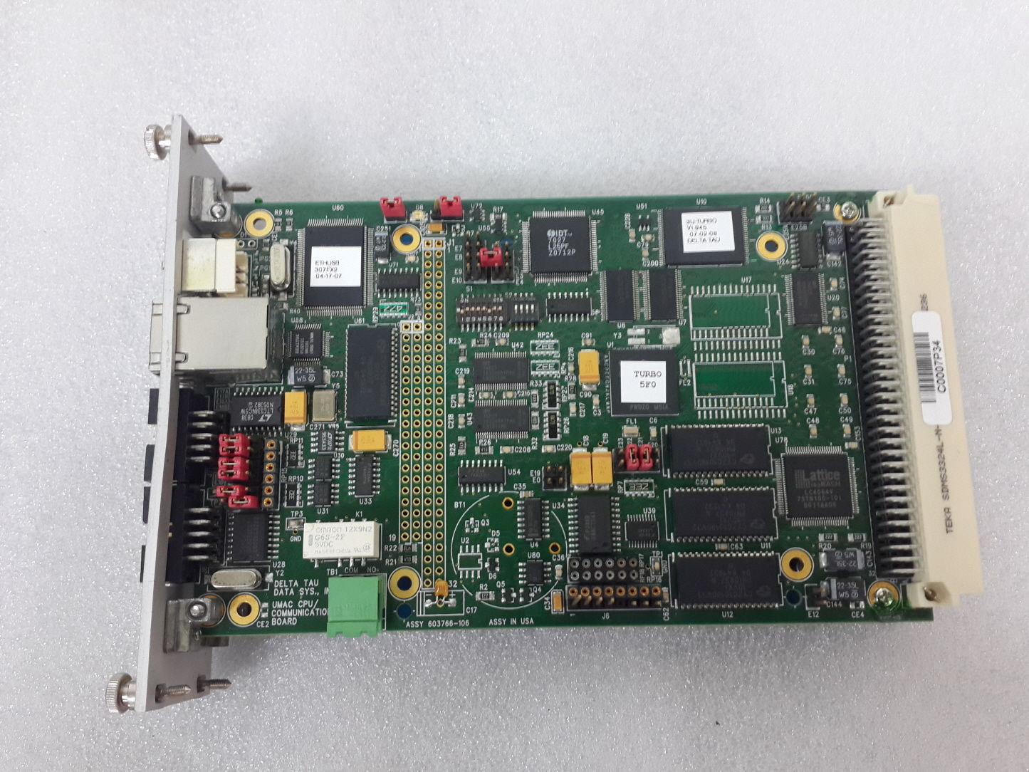DELTA TAU TURBO PMAC2 CPU BOARD ASSY 603766-106