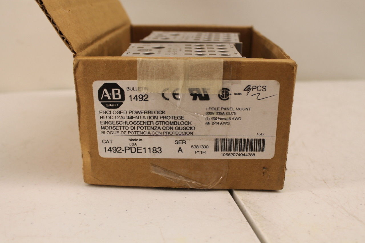 Allen Bradley 1492-PDE1183 Enclosed Powerblock New In Box (B