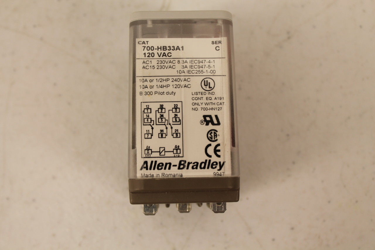 Allen-Bradley 700-HB33A1 Ser C 10A or 1/2HP