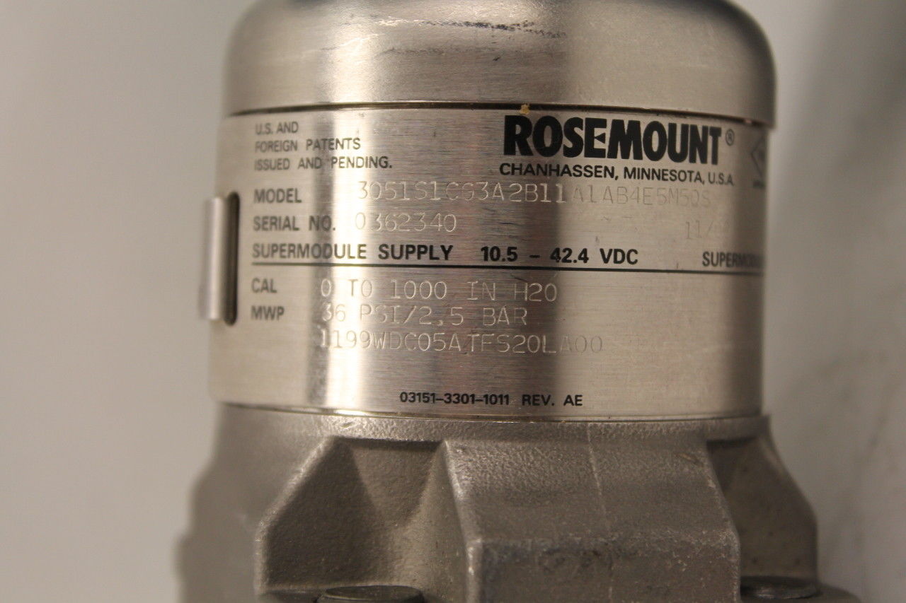 Rosemount 300S1AAE5M5 Pressure Transmitter