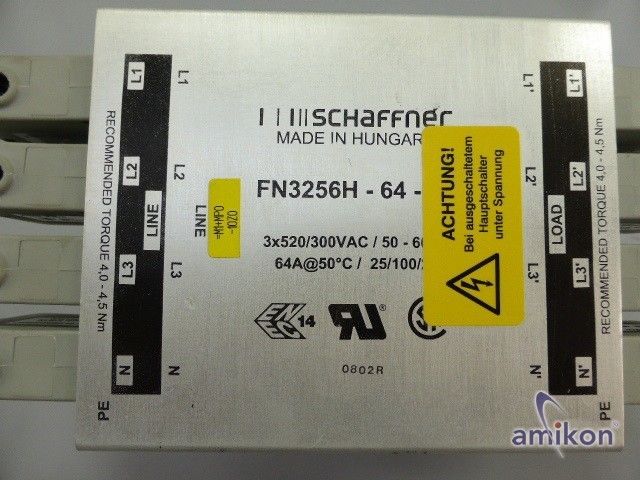 Schaffner Line Filter FN3256H-64-34