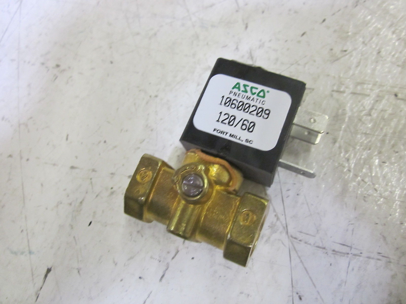 ASCO 10600209 BRASS VALVE 1/4" 24V*NEW NO BOX* ASCO 10600209,Asco,PLC