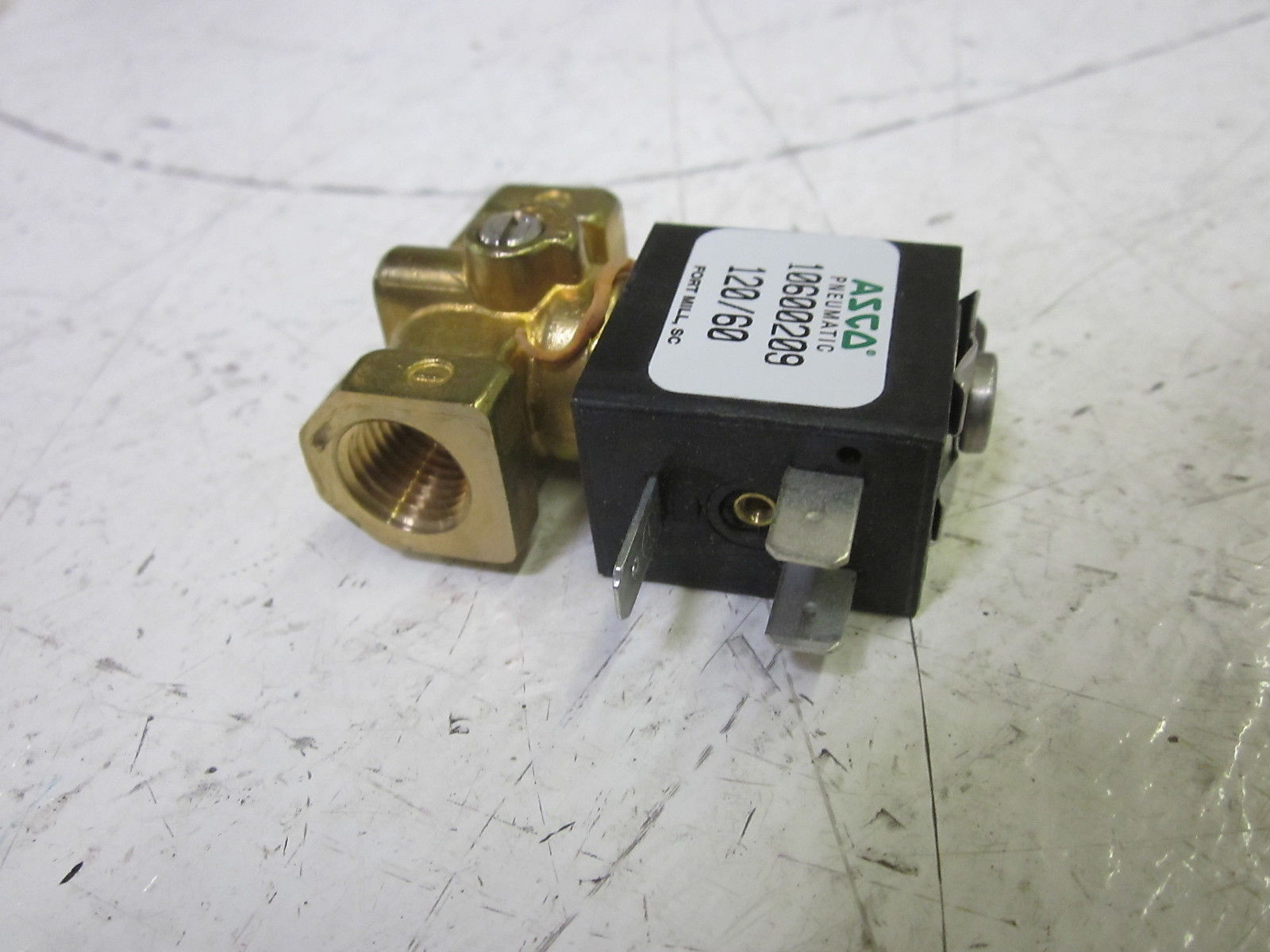 ASCO 10600209 BRASS VALVE 1/4" 24V*NEW NO BOX* ASCO 10600209,Asco,PLC