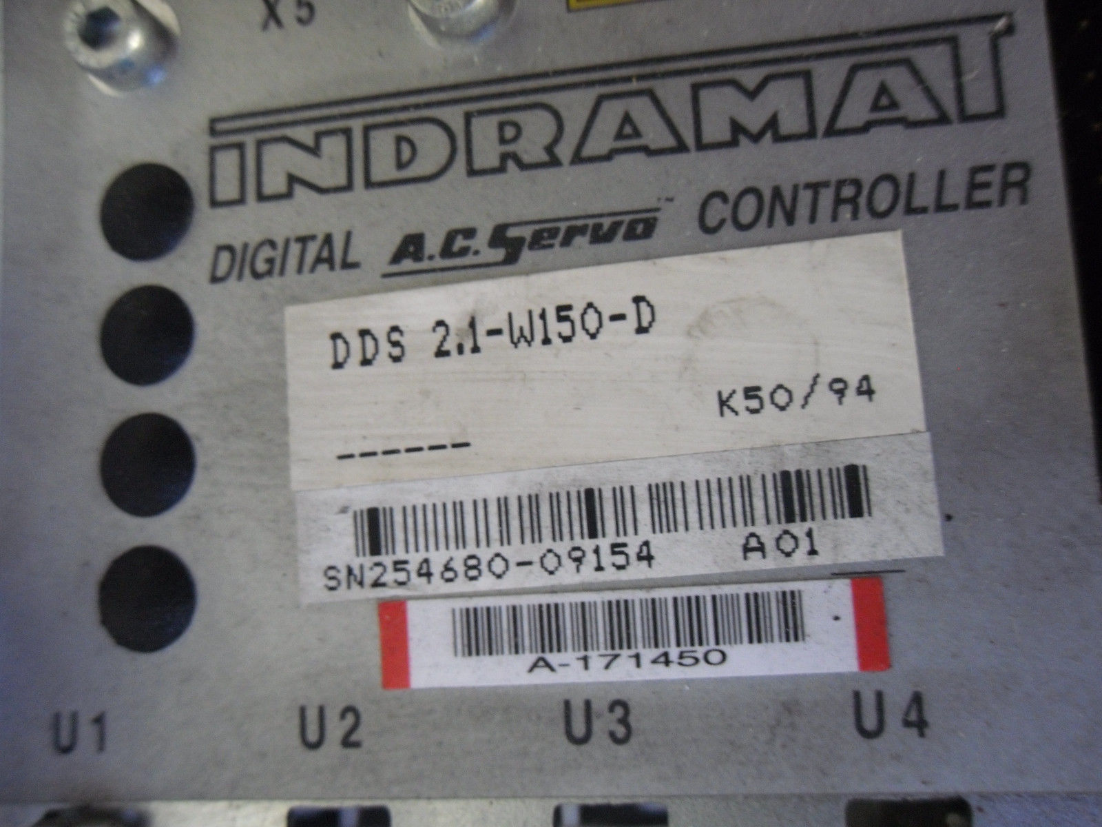 INDRAMAT DDS 2.1-W150-D DIGITAL AC SERVO CONTROLLER DRIVE 2.1-W150,INDRAMAT,PLC