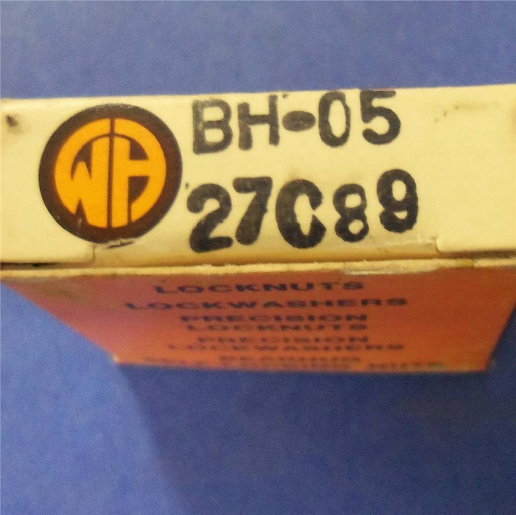 WHITTET-HIGGINS LOCK NUT BH-05, 27C89 *NEW* *PZB* WHITTET-HIGGINS,WHITTET-HIGGINS,PLC