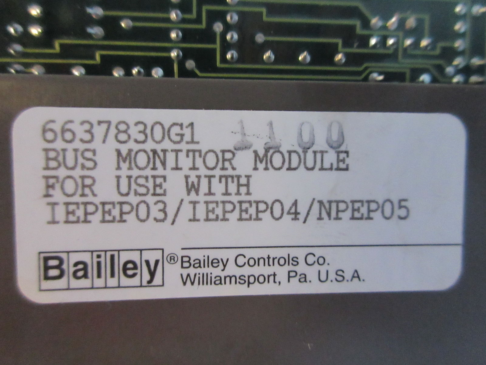 Bailey 6637830G1 infi-90 Bus Monitor Module Assy 6637829F1 A 6637830G1,Bailey,PLC