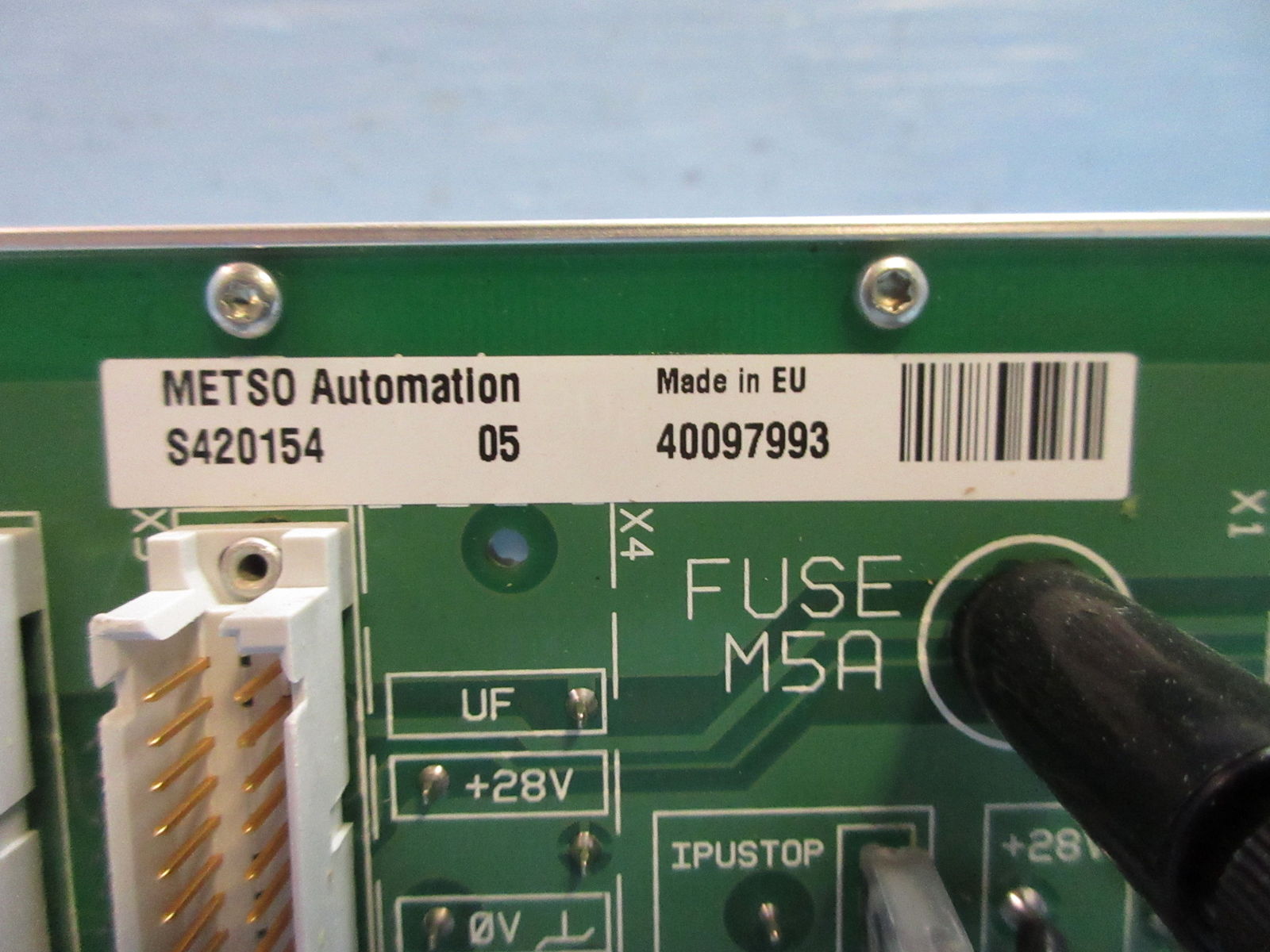 Metso Automation S420154 Rev. 05 PLC Module Chasis Rack & IOB-65428977,Metso Automation,PLC