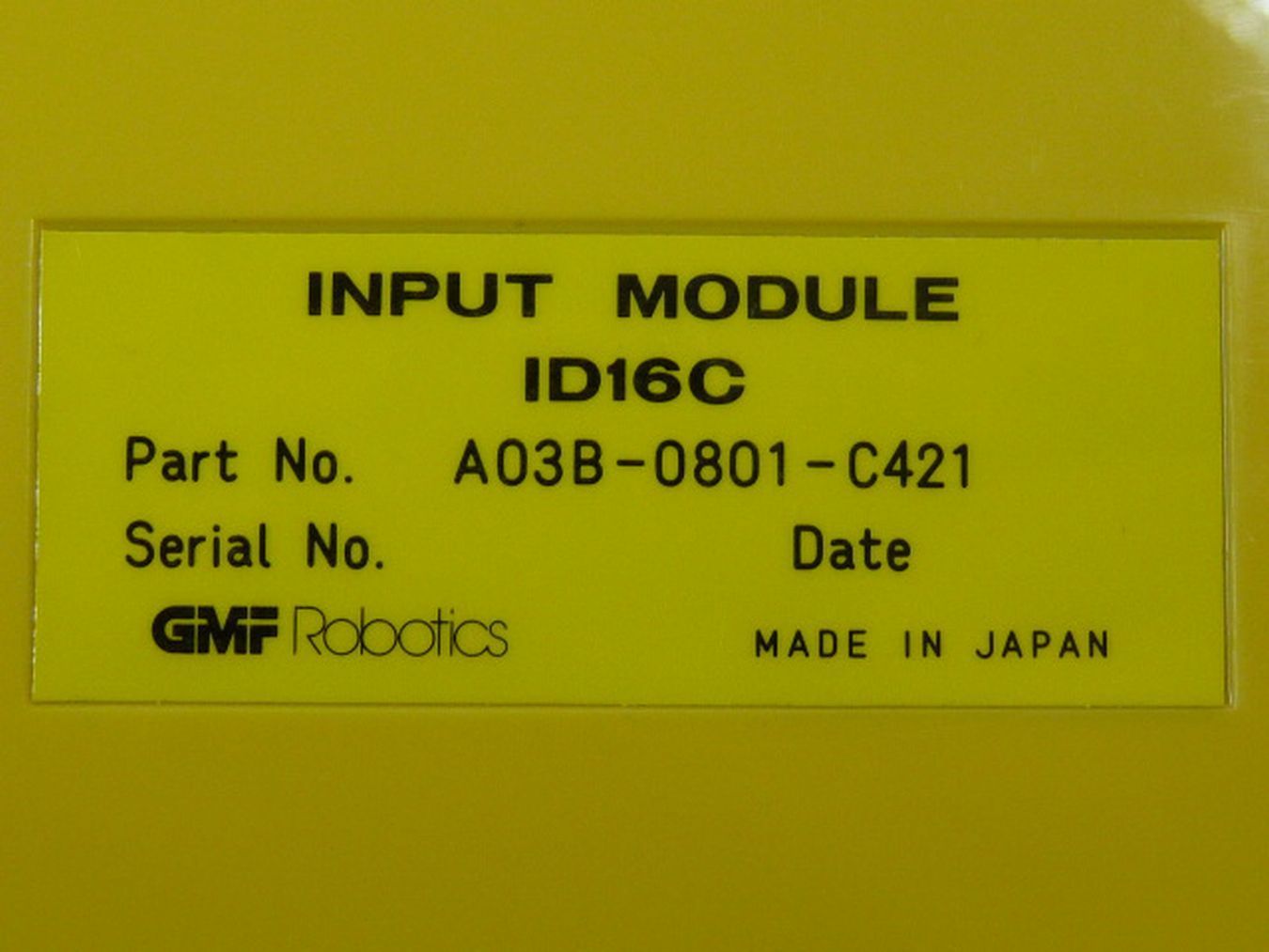 Fanuc ID16C A03B-0801-C421 Input Modul A03B-0801,Fanuc,PLC