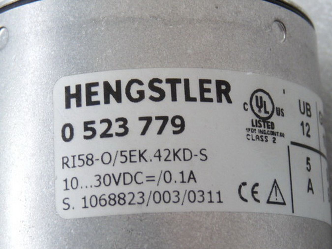 Hengstler RI58-O/5EK.42KD-S Inkrementaler Drehgeber 0523779  RI58-O,亨士乐,PLC
