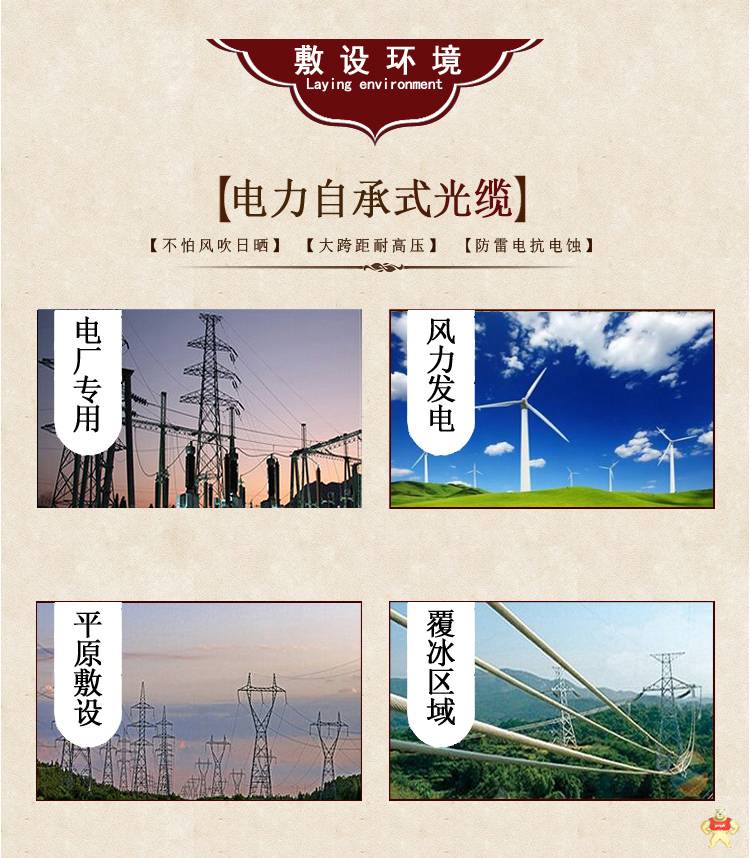 室外非金属12芯ADSS光缆 100米跨电力光缆 全介质自承PE护套光纤 ADSS光缆,电力光缆,非金属自承式光缆,全介质自承光缆,电力架空光纤线