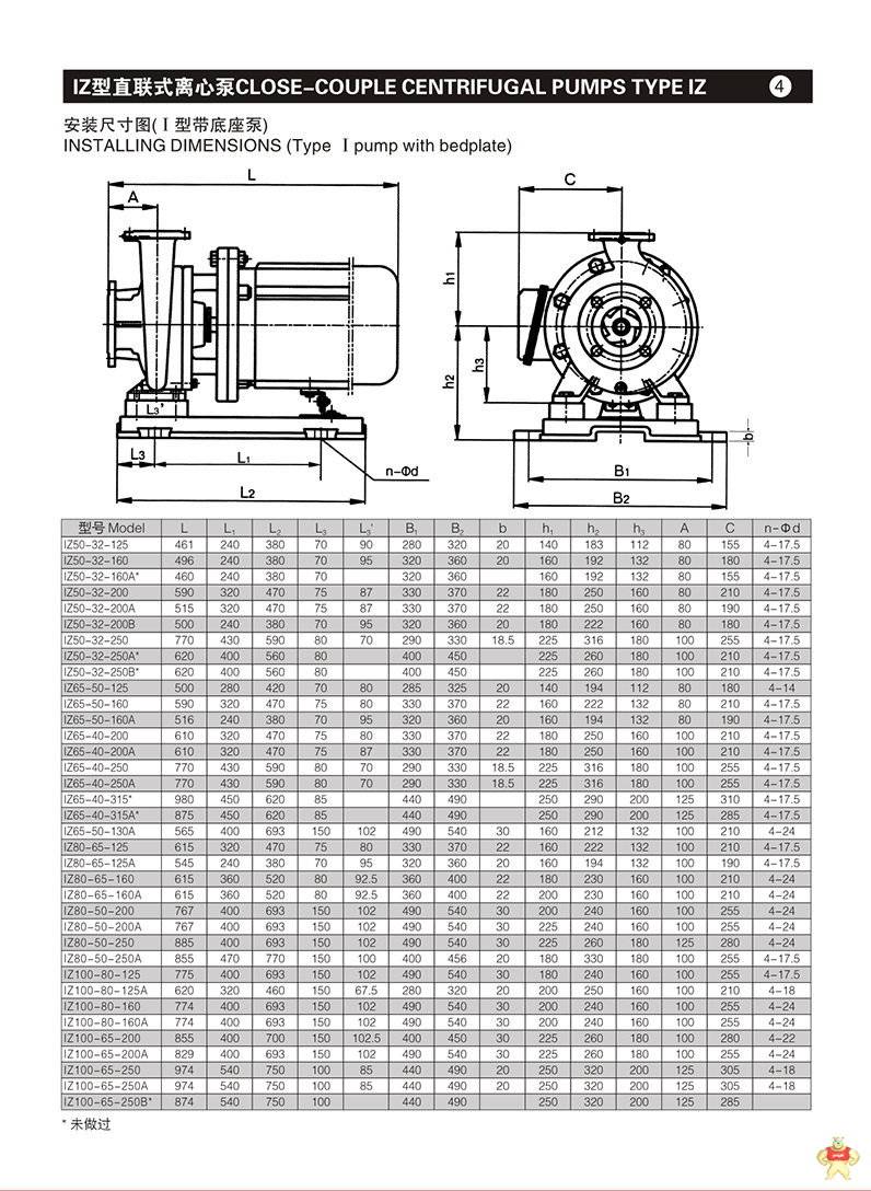 IZ80-65-125离心泵 注塑机卧式水泵 直联离心泵 液体传送泵 直联离心泵,液体传送泵,注塑机卧式水泵