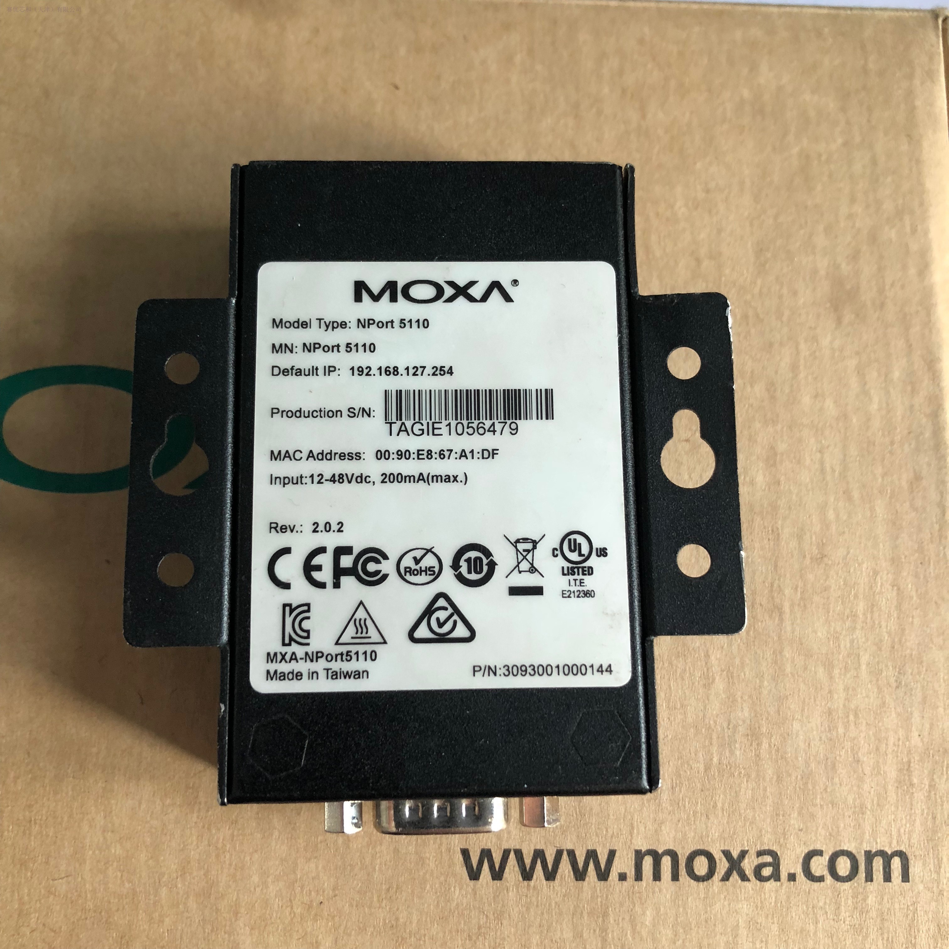 NPort5110 MOXA串口服务器 现货含税 现货 原装全新 服务器