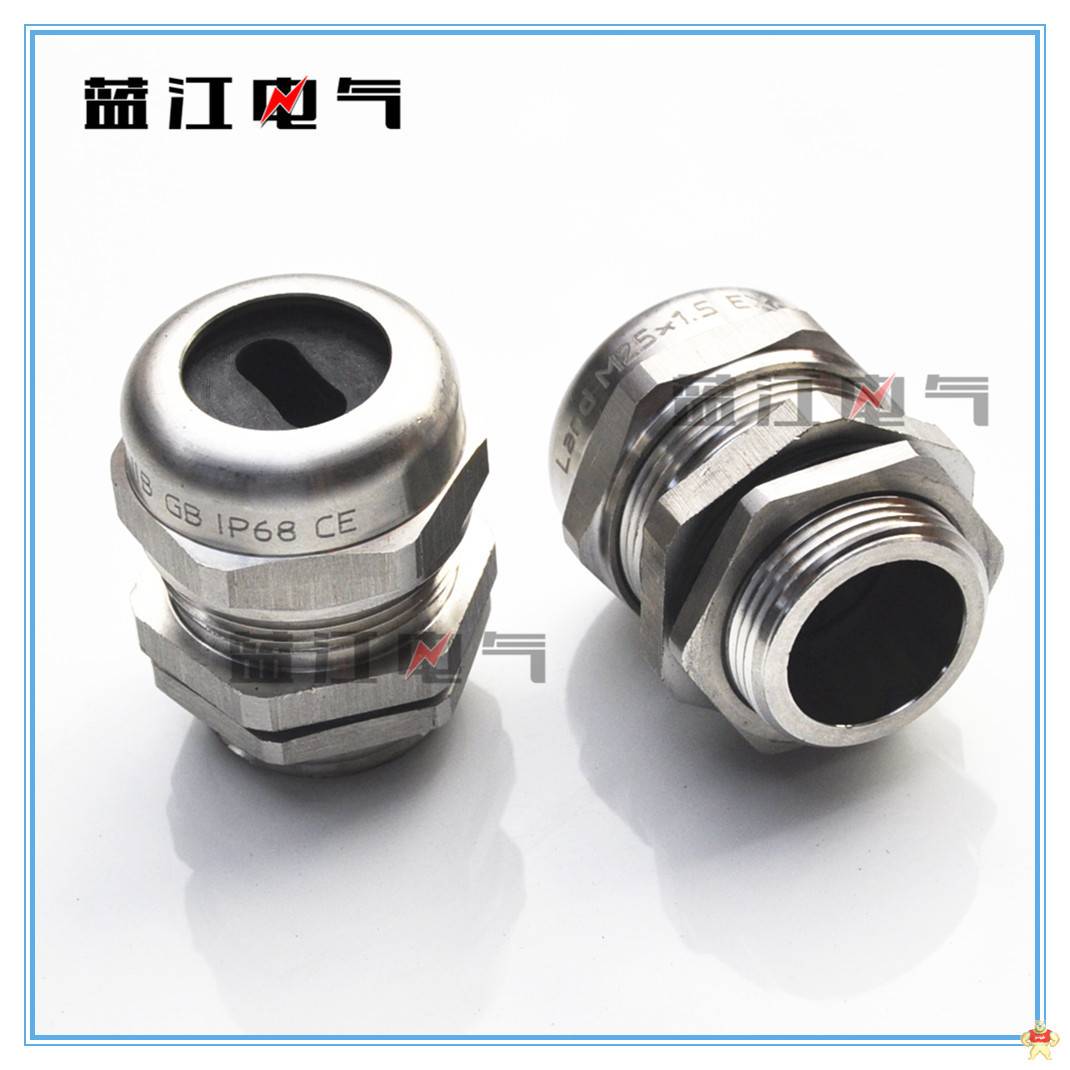 蓝江扁孔葛兰头G1/2G3/4G1不锈钢扁电缆防水接头DN15DN20扁电缆固定头 G1/2不锈钢电缆防水接头,G1扁孔不锈钢电缆密封接头,ND15扁孔电缆固定头,G3/4扁孔防水葛兰头,ND20不锈钢电缆格兰头