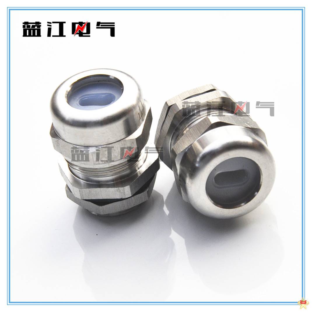 蓝江扁孔葛兰头G1/2G3/4G1不锈钢扁电缆防水接头DN15DN20扁电缆固定头 G1/2不锈钢电缆防水接头,G1扁孔不锈钢电缆密封接头,ND15扁孔电缆固定头,G3/4扁孔防水葛兰头,ND20不锈钢电缆格兰头