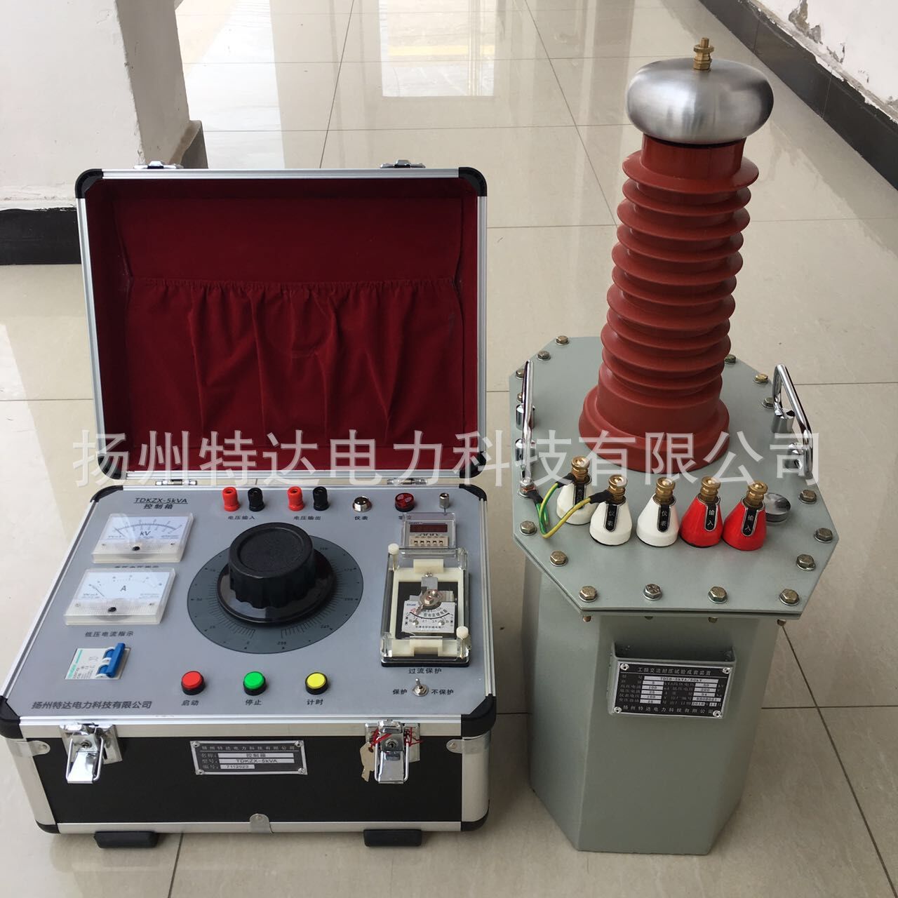 扬州特达电力厂家供应油侵式试验变压器5KVA/50KV 工频试验变压器