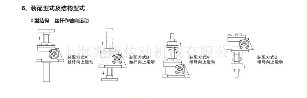上海兆迈传动供应SWL20T-P-1A-II-500-FZ蜗轮梯形丝杆升降机