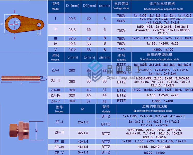 赣州矿物质电缆附件 、BTTZ矿物电缆终端头、防火电缆终端头