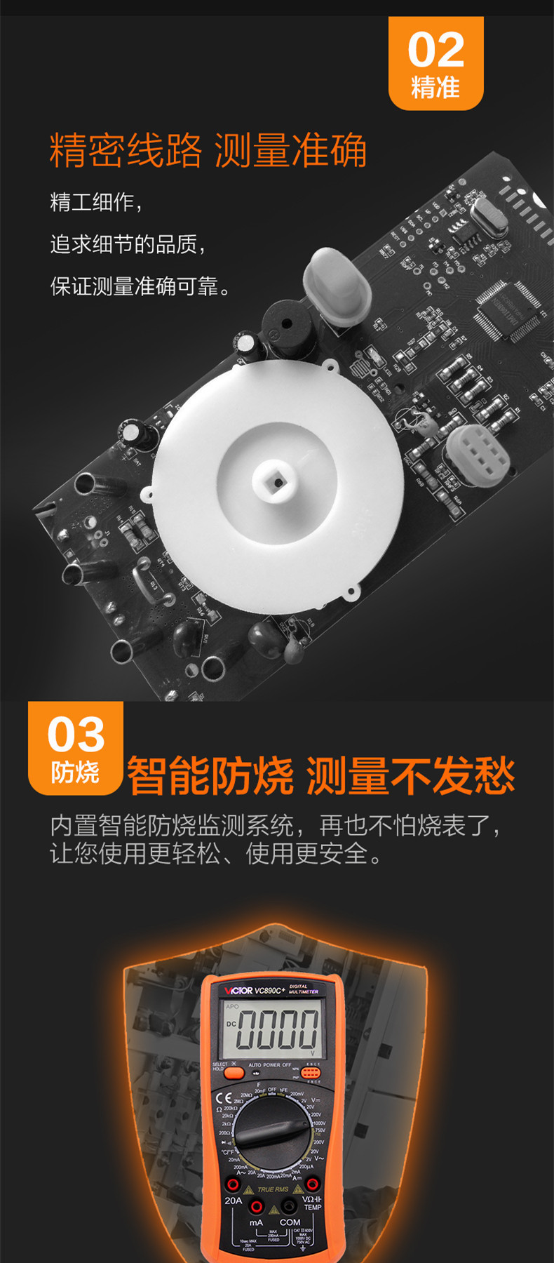 深圳胜利高精度数字万用表VC890C+带温度真有效值测试全保护万能表 万用表,温度万用表,真有效值万用表,万能表,全保护万用表