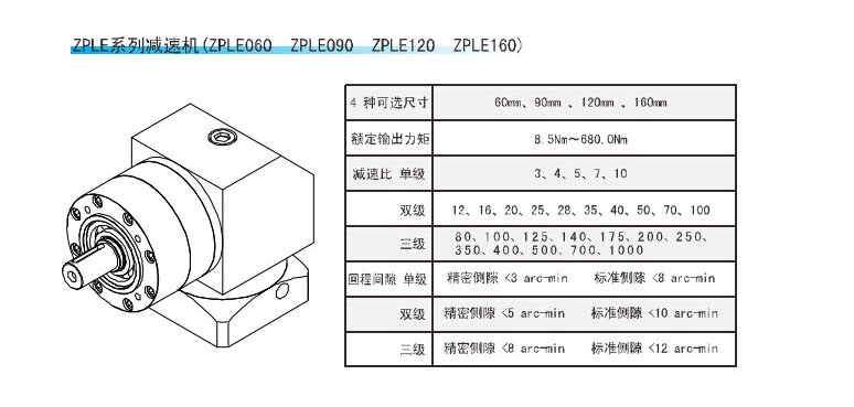 上海兆迈传动现货供应ZPLE060-L1-4-S2-P2精密行星减速机可配0.75KW伺服电机86步进电机 行星减速机,精密行星 减速机,减速机,ZPLE行星减速机,精密行星减速机