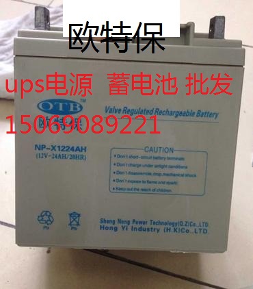 欧特保NP-X1224CH铅酸免维护蓄电池12V24AH20HR NP-X1224CH,欧特保,免维护蓄电池,12V24AH20HR,铅酸蓄电池