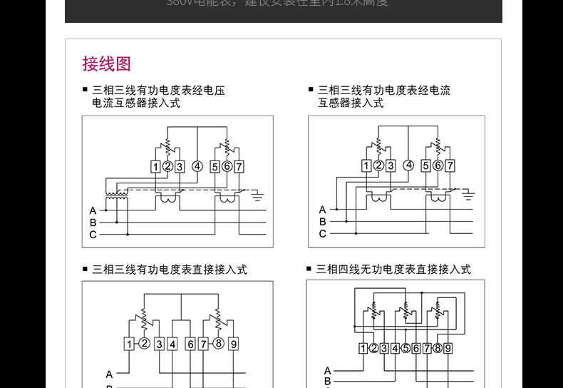 德力西三相电表三相四线DT862机械电度表380V三项互感器式电能表 德力西电表,三相导轨电能表,互感器式电能表