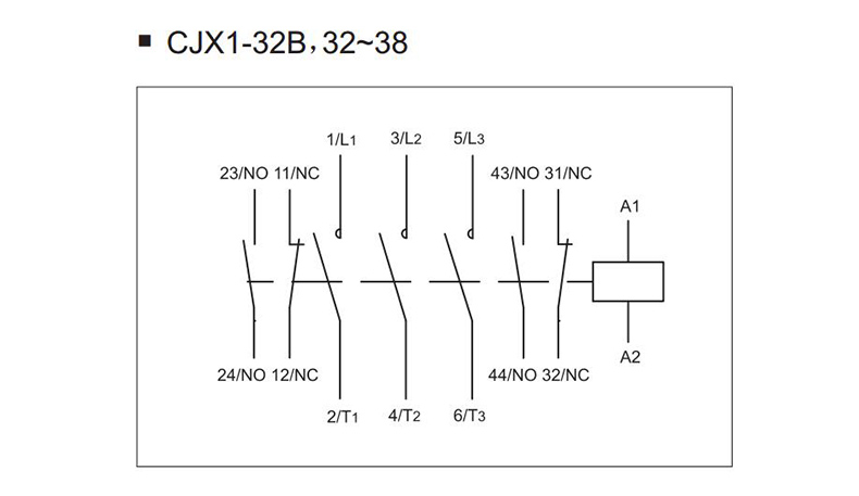 德力西交流接触器 CJX1-12/22 3TB41 二常开二常闭接触器cjx1 德力西,接触器,CJX1-12/22