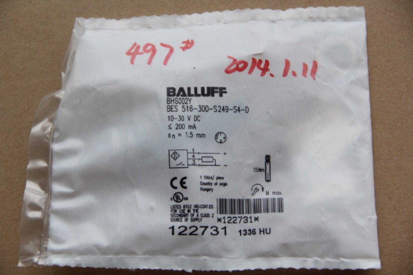 BALLUFF BES 516-300-S249-S4-D New BES516-300-S249-S4-D,巴鲁夫,PLC