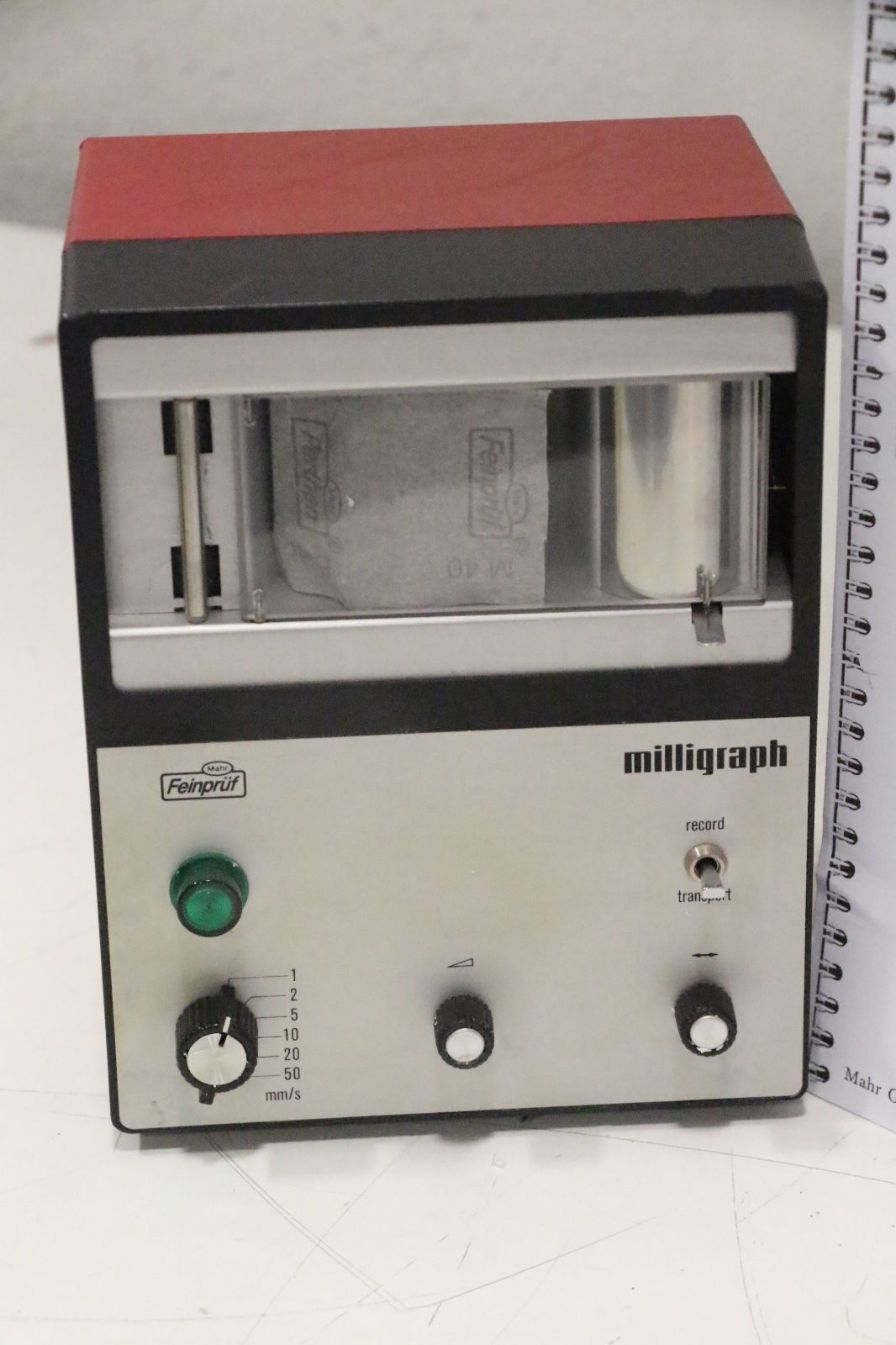 Mahr 1292 IC Milligraph Electrical Recorder 5312920 110v wit Mahr 1292 IC,MAHR,PLC