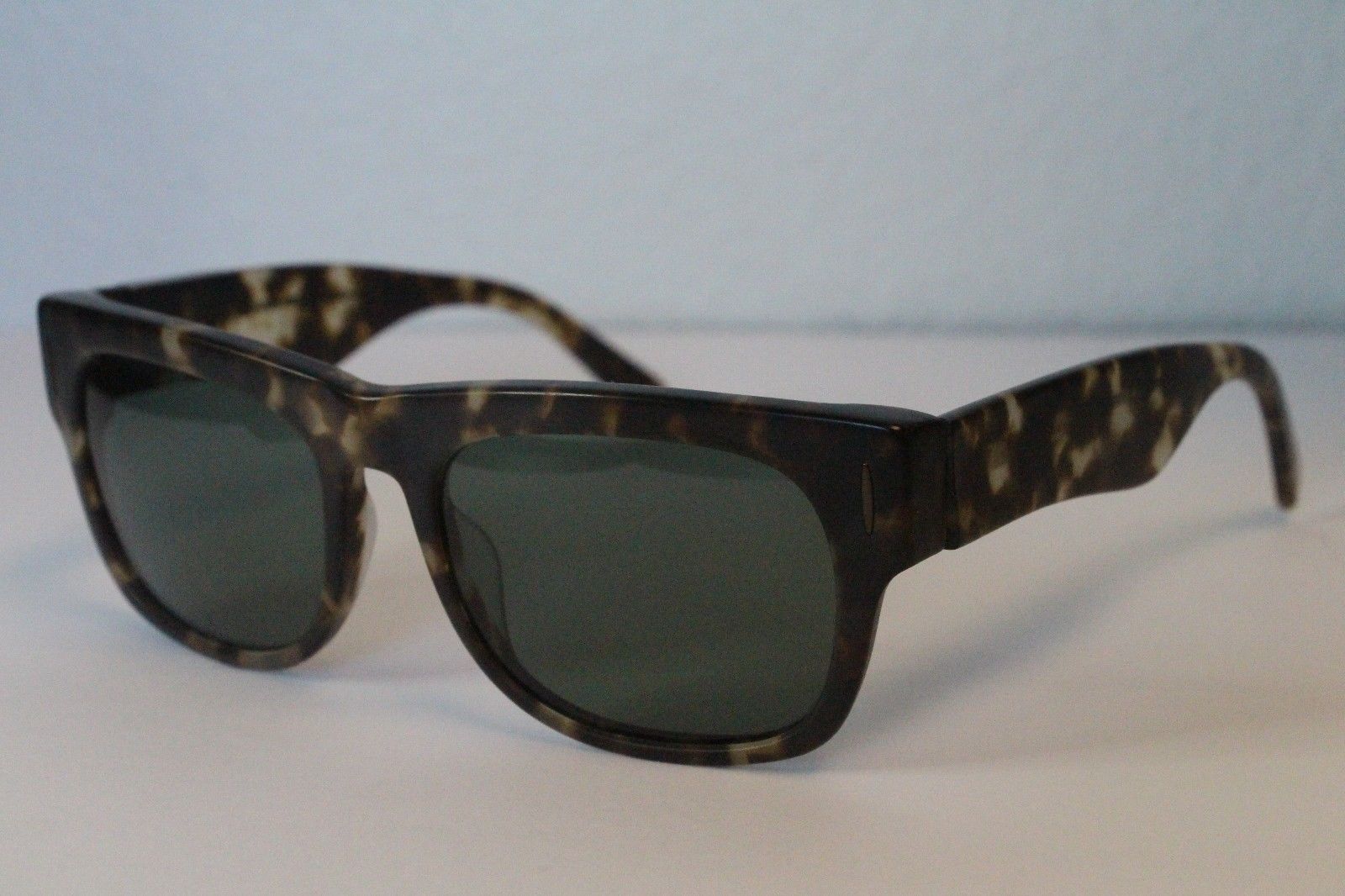 Rean Lenox Matt Brindle Tortoise Green Polarized Sunglasses Green,Rean,PLC
