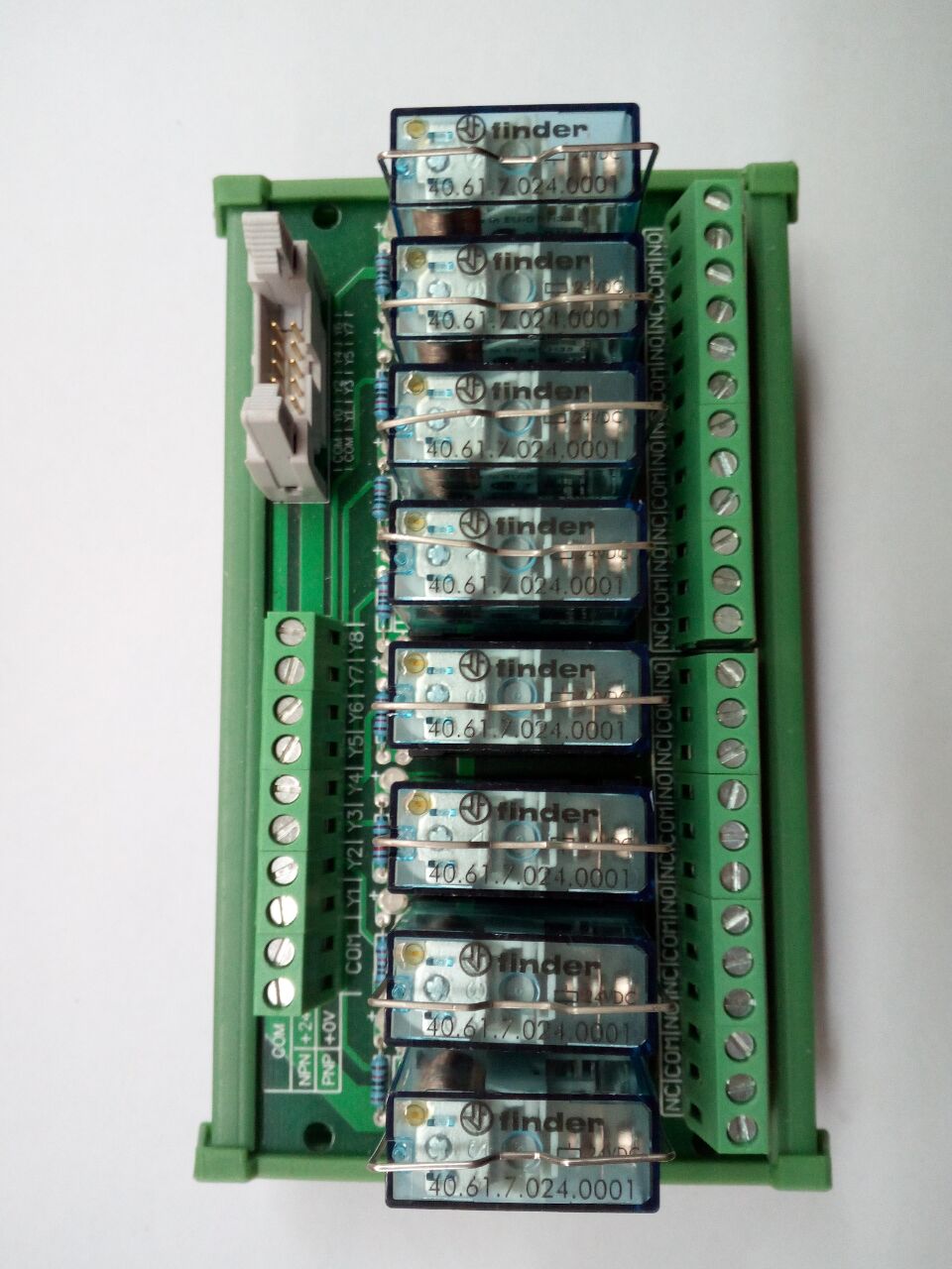 TL10A-8R3 8路一开一闭采用芬德国继电器模组 PLC放大板 16A一开一闭 粤之阳PLC放大板,高端PLC放大板,高端继电器模组,PLC驱动板,PLC转换板
