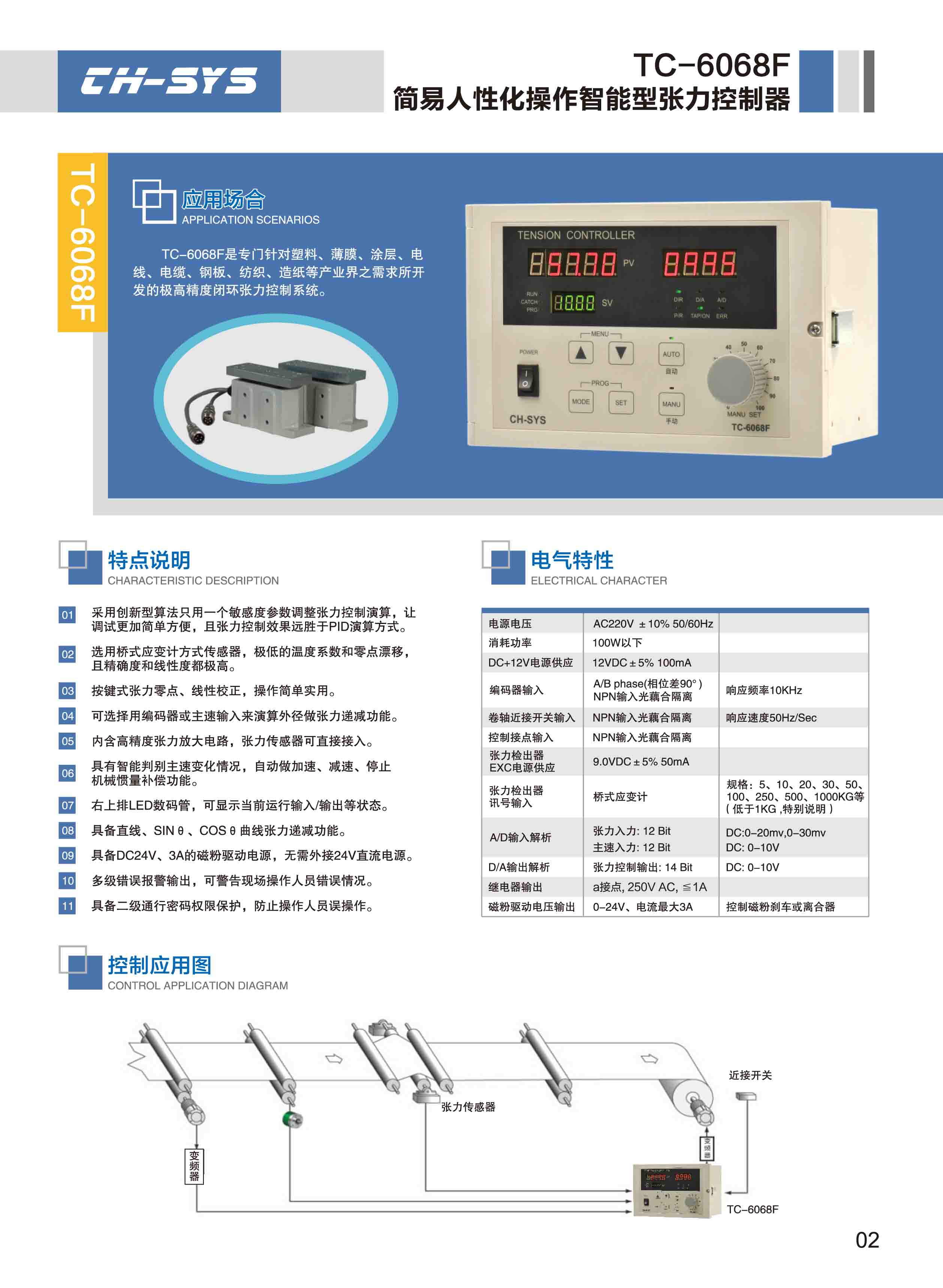 台湾企宏全自动张力控制器TC-6068F 张力控制器,TC-6068F,控制器,TC-6168F,TC-618F