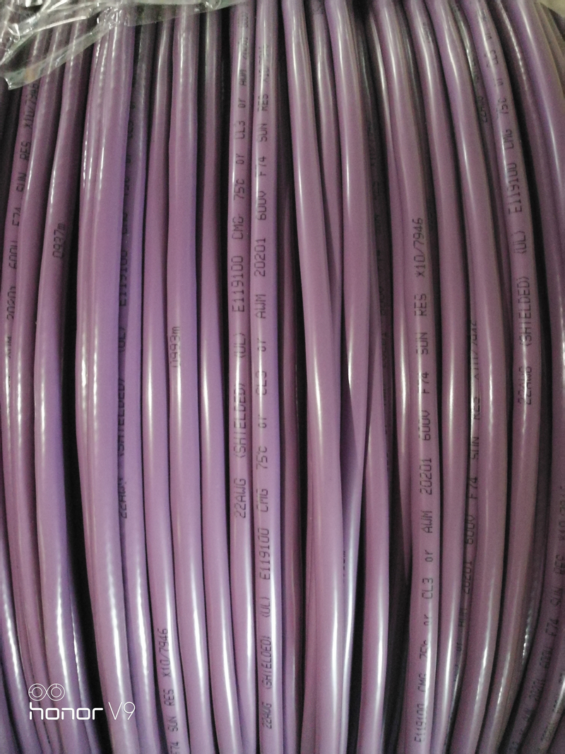 紫色总线通讯屏蔽电缆6XV1830-0EH10--DP总线两芯专用电缆 总线电缆,通讯屏蔽电缆,紫色通讯电缆,计算机屏蔽电缆,两芯屏蔽电缆