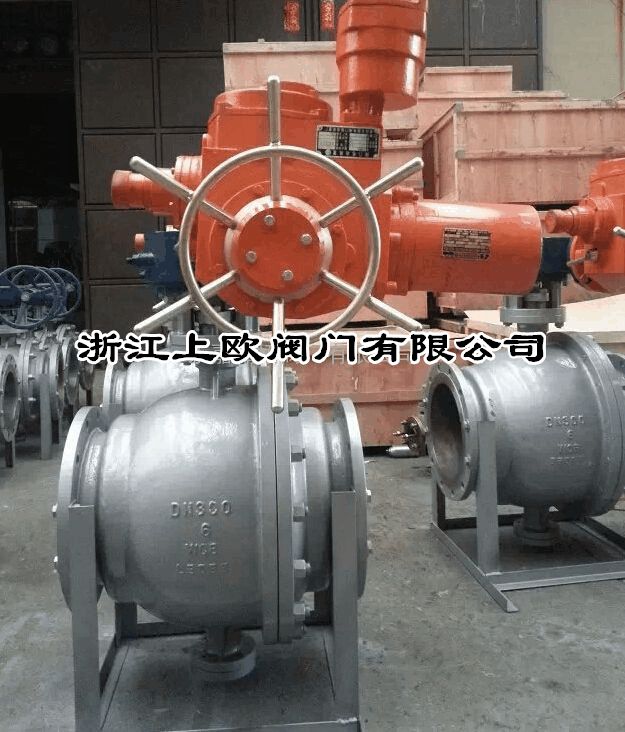 球阀Q947Y-64C固定式电动球阀硬密封固定式球阀 法兰式电动阀,直通式电动阀,电动电动阀,不锈钢电动阀,球阀固定式电动球阀硬密封固定式球阀
