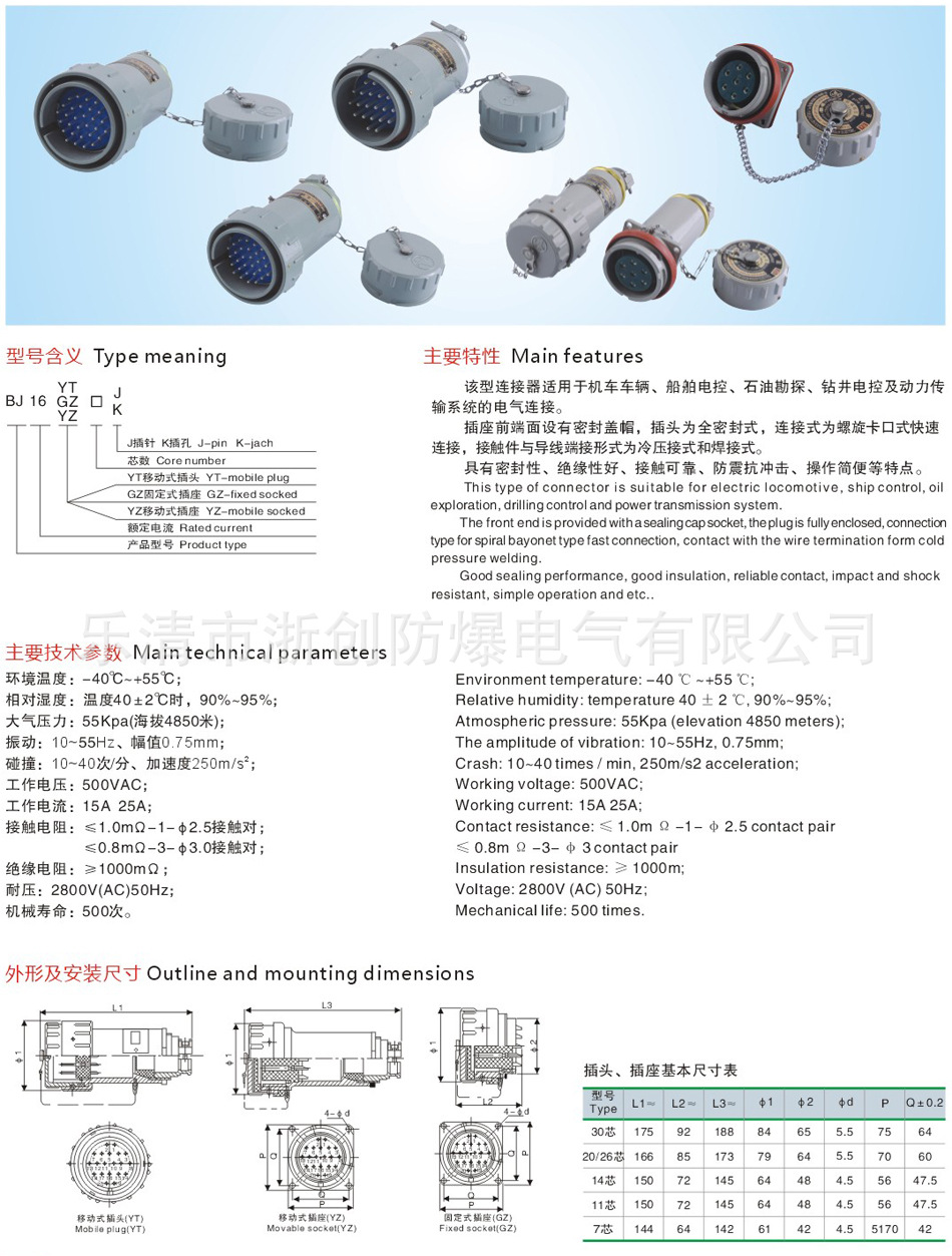 厂家直销BJ-60AYT/GZ固定式无火花型防爆单相三极插头插座 防爆单相三极插头插座,无火花型防爆单相三极插头插座,固定式防爆单相三极插头插座